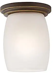 Kichler 8043OZSL18 Eileen Flush Mount, 1-Light LED 10 Watts, Olde Bronze