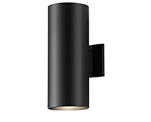 Kichler 9246BK Outdoor Wall Sconce, 2-Light LED 240 Total Watts, Black