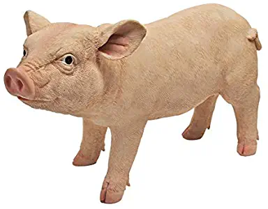 Design Toscano Piggy Garden Statue Porker, Multicolored