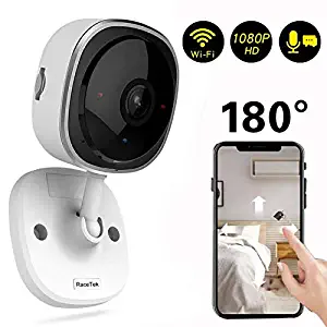 Wireless Security Camera 1080P,180 Degree Panoramic Camera with Motion Detection,Night Vision,Two-Way Audio,Home Security WiFi IP Camera for Office/Baby/Nanny/Pet Monitor (1 Pack)