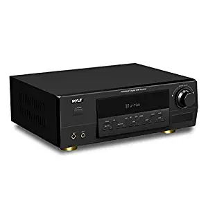 Bluetooth Receiver Home Theater Amplifier - 5.1 Receiver, HDMI, 350 Watts, 8 Ohm, Remote Control - Pyle (PT595AUBT)