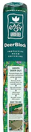 Easy Gardener 6050 Shrubs from Animals 7 x 100 feet DeerBlock Deer Netting and Fencing (Reusable Protection for Trees and, 7 ft ft, Black