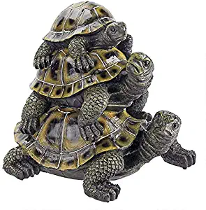 Design Toscano Three's a Crowd Stacked Turtle Statue