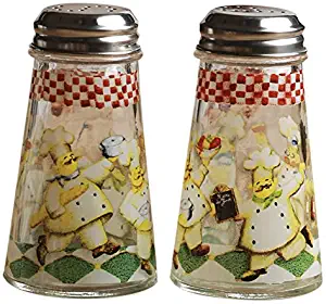 Circleware 66764 Bistro Chef Salt and Pepper Shakers, 4 oz