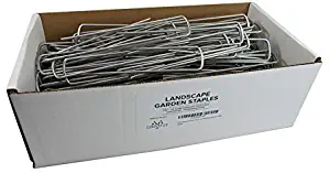 Pinnacle Mercantile 250 Galvanized Garden Landscape Staples Fabric Anchor Pins Anti Rust 6 inch Strong 11 Gauge Steel USA …