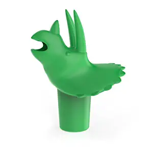 Dinopour Triceratops Pourer and Wine Preserver in Green by TrueZoo