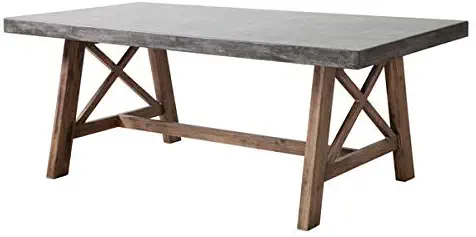 Zuo Ford Dining Table, Cement & Natural