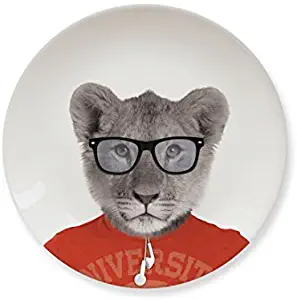 Mustard M 12013B Wild Dining Plates, Lion, White by Mustard