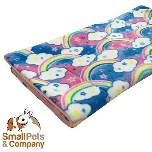 Guinea Pig Fleece Cage Liner for Midwest Habitat | Guinea Pig Bedding | Guinea Pig Fleece | Rainbows