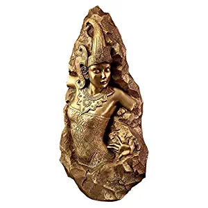 Design Toscano Balinese Legong Dancer Wall Fragment Sculpture, Bronze