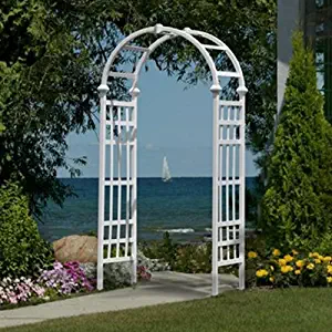 Athens 39"W x 81"H Vinyl Arbor