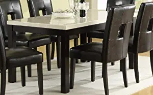 Homelegance Archstone 60 Inch Dining Table w/ Faux Marble Top