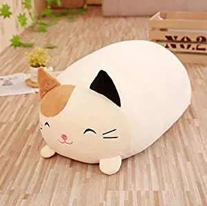 Tequila DS Animals Stuffed Pillow 1pc 30/60cm Cute Corner Bio Pillow Japanese Animation Sumikko Gurashi Plush Toy Stuffed Soft Valentine Gift for Baby girl-cat-60CM