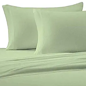 Stylish Horizon New 1000 TC Hotels Quality Bedding 2 Pieces Pillow Case (Pair) 100% Organic Egyptian Cotton Sage Standard Pillow Case Solid