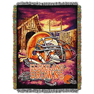 Officially Licensed NFL "Home Field Advantage" Woven Tapestry Throw Blanket, 48" x 60", Multi Color