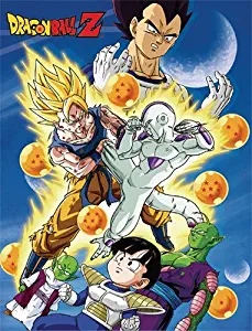 GE Animation GE-57662 Dragon Ball Z Group with Sky Throw Blanket, 46" x 60"