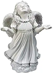 Angel Figurines - In God's Grace Guardian Angel Statue - Garden Angel Figure