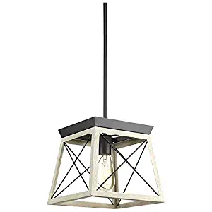 Progress Lighting Briarwood Light Chandelier (Graphite Bronze One-Light Pendant)