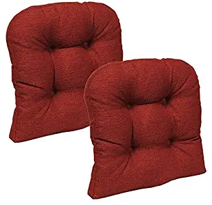 Klear Vu Omega Dining Chair Pads, Flame Red