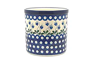 Polish Pottery Utensil Holder - Bleeding Heart