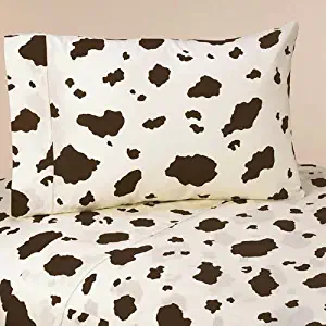 Sweet Jojo Designs 3-Piece Twin Sheet Set for Wild West Cowboy Bedding Collection - Cow Print
