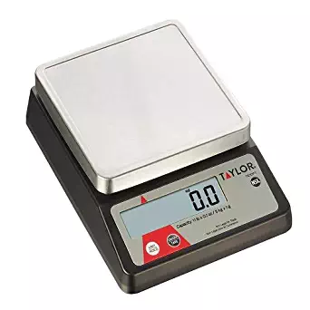 Taylor Precision TE10FT 11-Pound Compact Digital Portion Control Scale, Stainless Steel, NSF