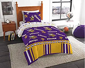 Minnesota Vikings NFL Twin Comforter & Sheets, 4 Piece NFL Bedding, New! + Homemade Wax Melts