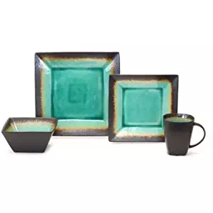 Better Homes and Gardens Jade Crackle 16-Piece Dinnerware Set, MSJ16