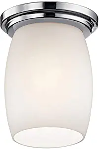 Kichler 8043CHL18 Eileen Flush Mount, 1-Light LED 10 Watts, Chrome