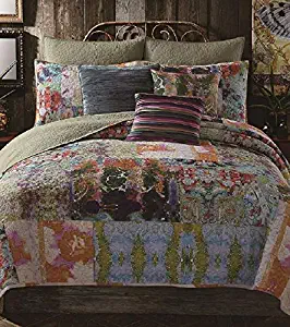 Poetic Wanderlust by Tracy Porter PQW1523TW-1100 Oversized Comfort Quilt, Twin, Mathilde