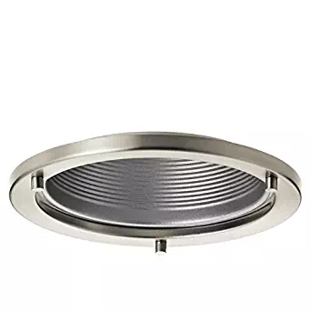 Kichler Marita Brushed nickel and silver Baffle Recessed Light Trim (Fits Housing Diameter: 6-in)