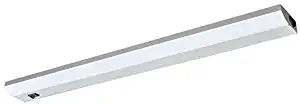 Ecolight 30-inch LED Direct Wire Under Cabinet Light Bar, Silver Gloss Metallic