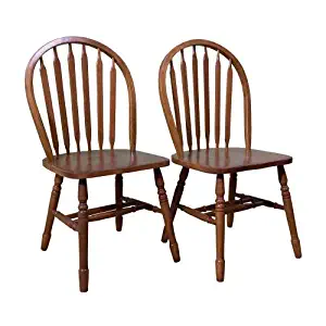 TMS Arrowback Chair (Set of 2), Oak
