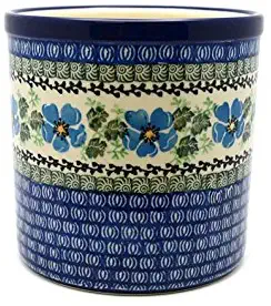 Polish Pottery Utensil Holder - Morning Glory