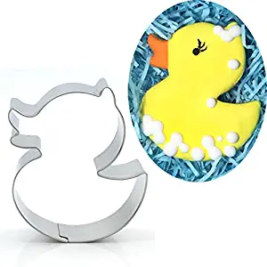 Antallcky Cute Duck Cookie Cutter Stainless Steel Biscuit Molds Fondant Cookie Cutter Set Pastry Mold-1 Inch Depth
