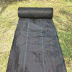 Agfabric 6x50ft Landscape Pro 4ounce Needle-Punched Compound Weed Barrier Fabric for Raised Bed,Durable & Heavy-Duty Weed Block Gardening Mat Superior Weed Control