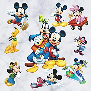 Assemble Peel and Stick Stickers Decals for Wall, Luggage and More. Mouse and Friends