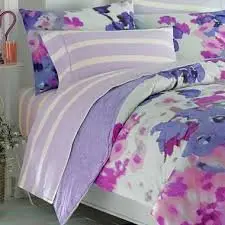 Teen Vogue Lilac Watercolor Floral Full Bedskirt