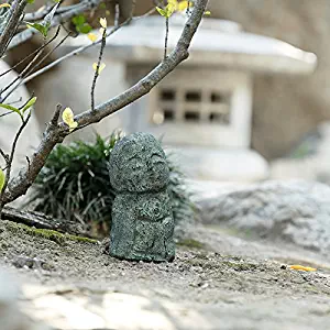 Namaste Jizo Statues Outdoor Statue, Friendly Jizo Japanese Art Garden Sculptures