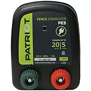 Patriot PE5 Electric Fence Energizer, 0.20 Joule