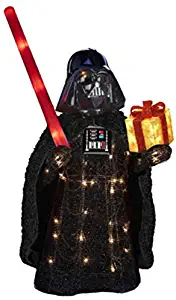 Disney Darth Vader Tinsel Lawn Decoration 28"