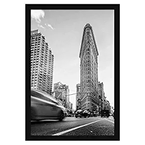 Americanflat Poster Frame, 24x36 inches, Thick Moldings, Black