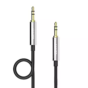 Anker 3.5mm Premium Auxiliary Audio Cable (4ft / 1.2m) AUX Cable for Headphones, iPods, iPhones, iPads, Home / Car Stereos and More (Black)