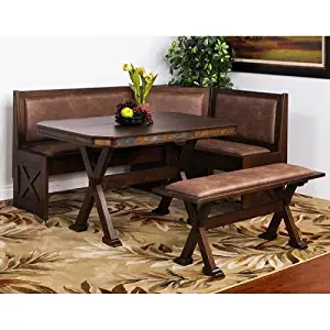 Sunny Designs 0222AC Savannah Breakfast Nook Set w/ Side Bench