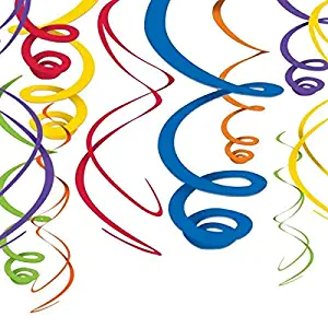 Party Hanging Swirls | Rainbow | Party Decor