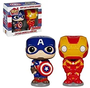 POP Marvel Salt N' Pepper Shakers - Captain America Iron Man