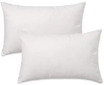 IZO Home Goods Premium Outdoor Anti-Mold Water Resistant Hypoallergenic Stuffer Pillow Insert Sham Square Form Polyester, 12" x 24" Rectangle (2 Pack), Standard/White