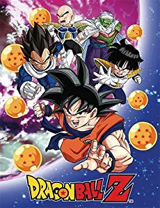 Dragon Ball Z GE-57756 Group Galaxy Throw Blanket, 46 x 60"