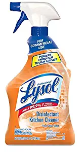 Professional Lysol Antibacterial Kitchen Cleaner Spray, Fresh Citrus Scent, 32oz