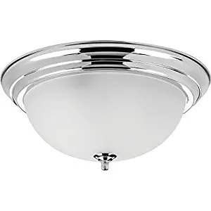 Progress Lighting P3926-15ET Traditional/Classic 3-60W Med Flush Mount, Polished Chrome by Progress Lighting